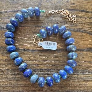 Blue Beaded Necklace Free people
